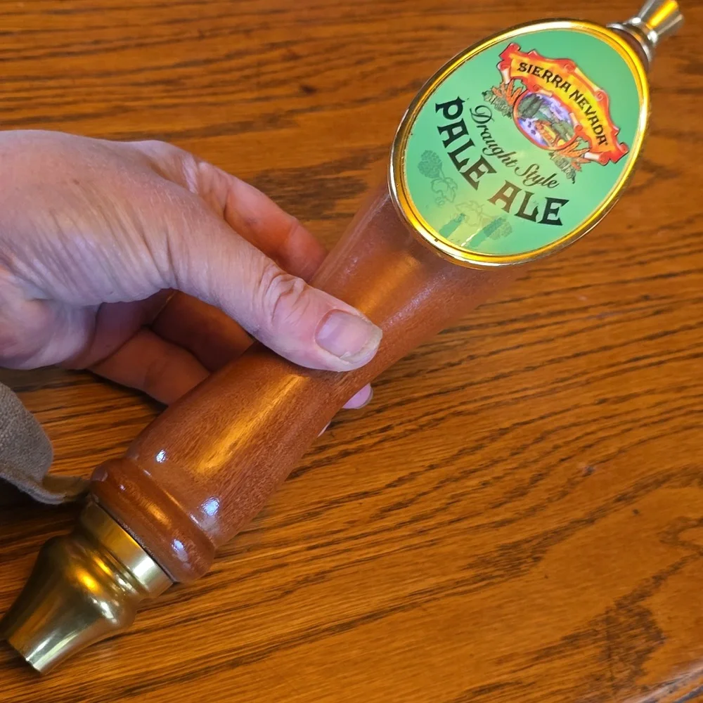 Sierra Nevada Pale Ale 11.5” Beer Draught Tap Wooden Handle Pub Keg  Man Cave